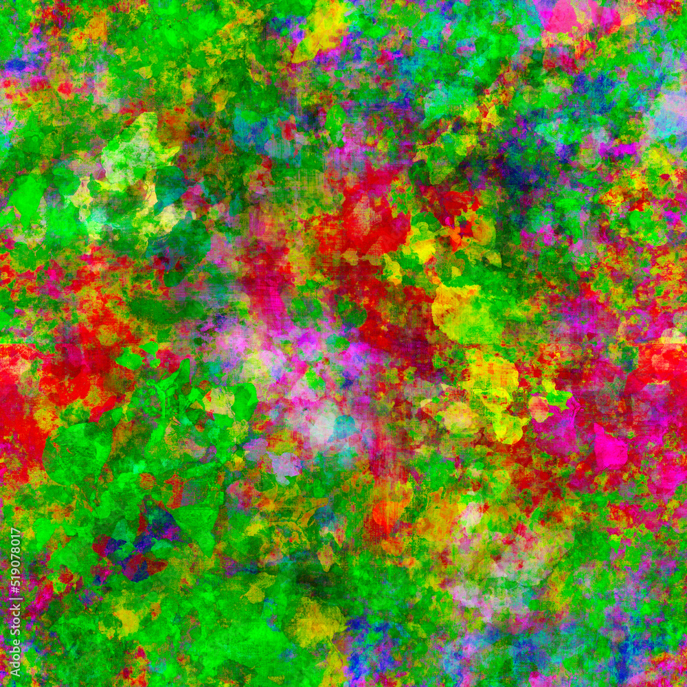 Abstract multicolor blur painted seamless background Vivid colorful spots, blots, splotches and smudges