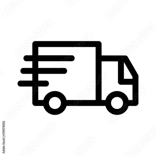 delivery icon or logo isolated sign symbol vector illustration - high quality black style vector icons 