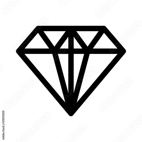 diamond icon or logo isolated sign symbol vector illustration - high quality black style vector icons
