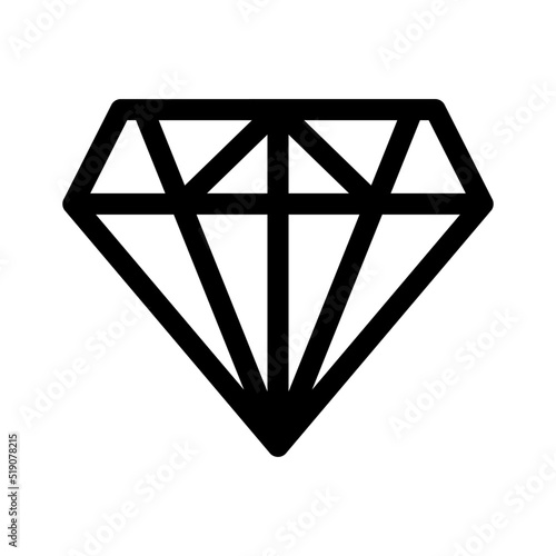 diamond icon or logo isolated sign symbol vector illustration - high quality black style vector icons
