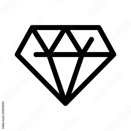diamond icon or logo isolated sign symbol vector illustration - high quality black style vector icons

