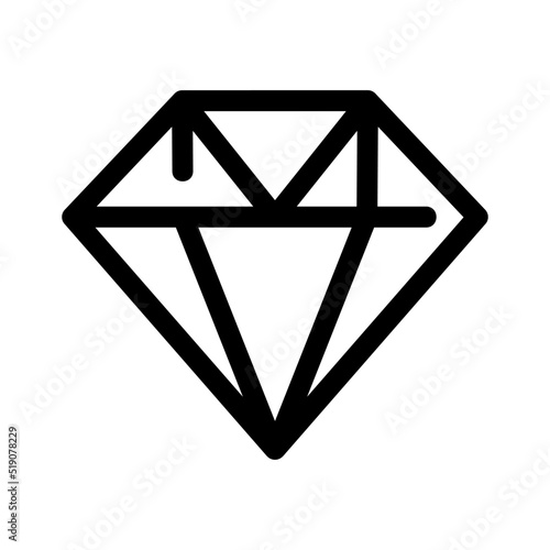 diamond icon or logo isolated sign symbol vector illustration - high quality black style vector icons

