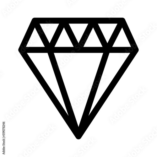 diamond icon or logo isolated sign symbol vector illustration - high quality black style vector icons
