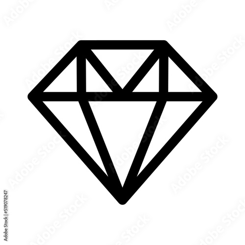 diamond icon or logo isolated sign symbol vector illustration - high quality black style vector icons
