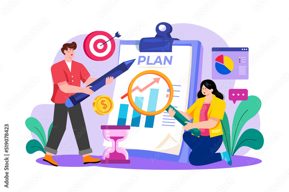 Business Team Doing Business Planning Business Team Doing Business Planning