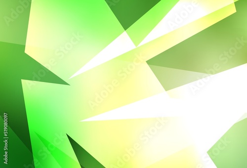 Light Green  Yellow vector pattern with polygonal style.