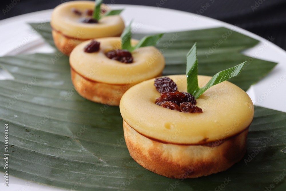 jakarta indonesian traditional cakes with pandan leaves jakarta indonesian traditional cakes with pandan leaves