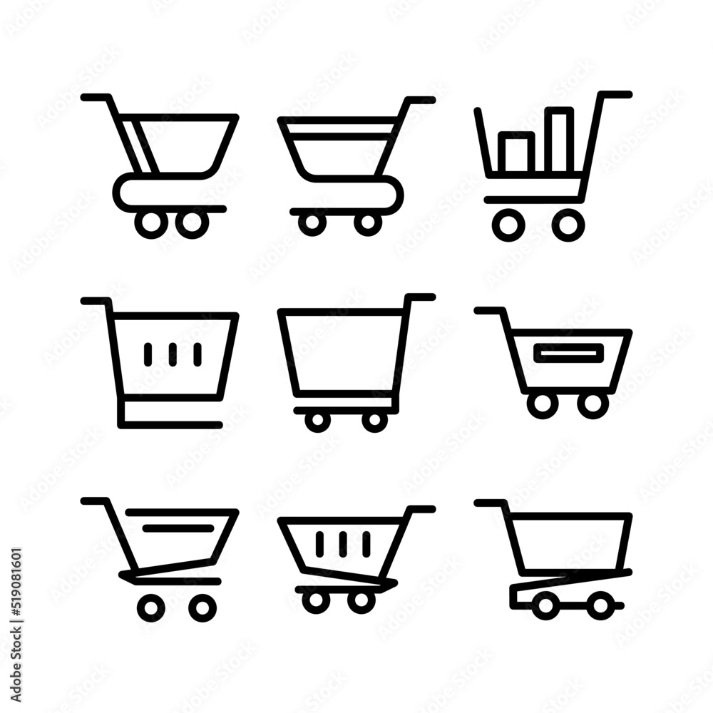 cart icon or logo isolated sign symbol vector illustration - high quality black style vector icons
