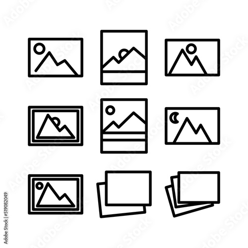picture icon or logo isolated sign symbol vector illustration - high quality black style vector icons 
