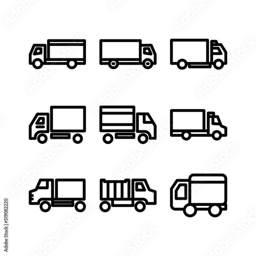 truck icon or logo isolated sign symbol vector illustration - high quality black style vector icons 