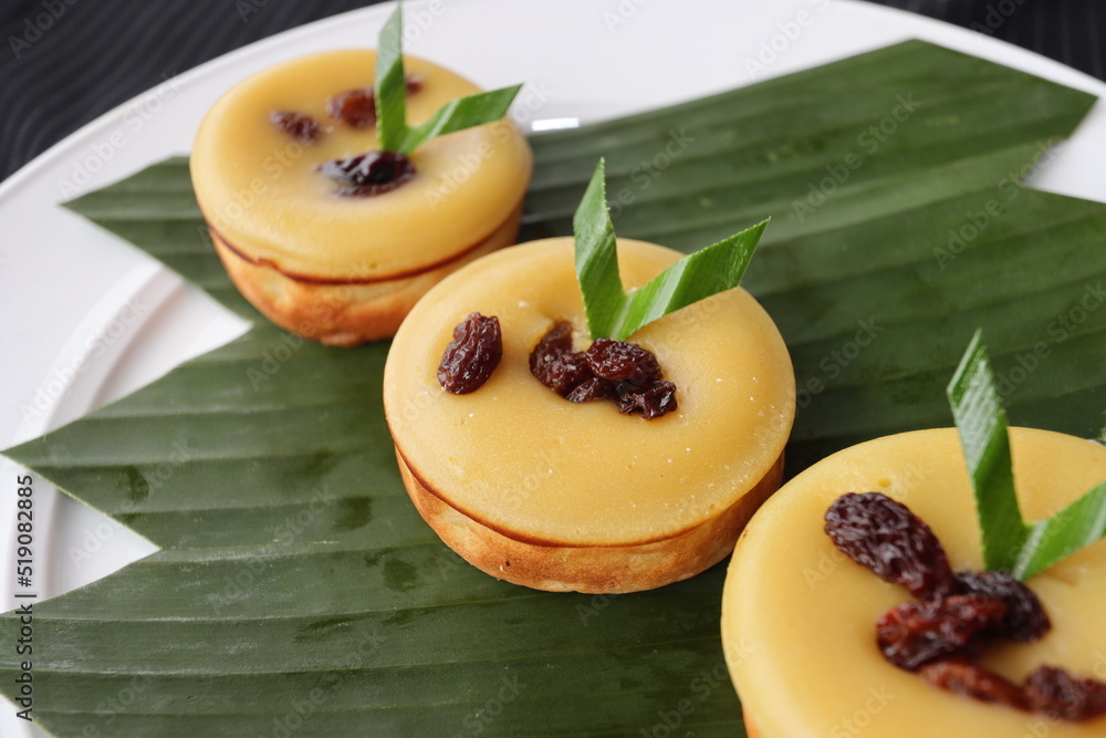 jakarta indonesian traditional cakes with pandan leaves jakarta indonesian traditional cakes with pandan leaves