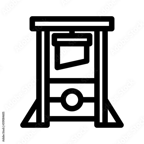 guillotine icon or logo isolated sign symbol vector illustration - high quality black style vector icons
