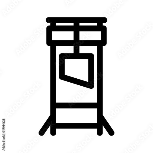 guillotine icon or logo isolated sign symbol vector illustration - high quality black style vector icons
