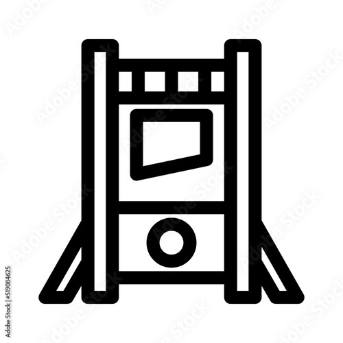 guillotine icon or logo isolated sign symbol vector illustration - high quality black style vector icons
