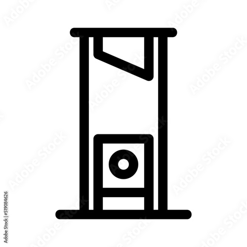 guillotine icon or logo isolated sign symbol vector illustration - high quality black style vector icons
