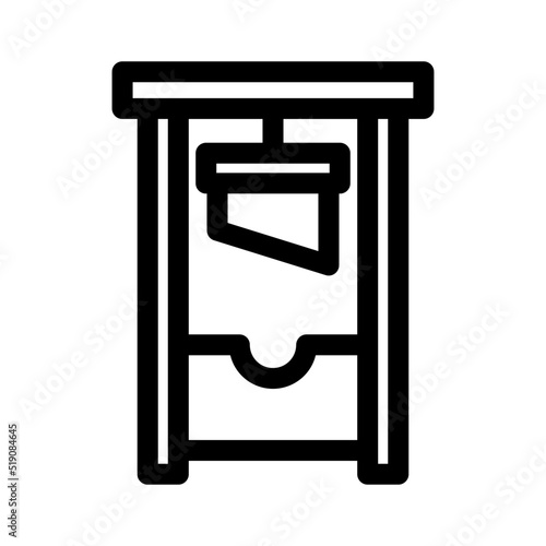 guillotine icon or logo isolated sign symbol vector illustration - high quality black style vector icons
