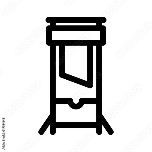 guillotine icon or logo isolated sign symbol vector illustration - high quality black style vector icons
