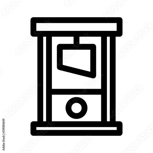 guillotine icon or logo isolated sign symbol vector illustration - high quality black style vector icons
