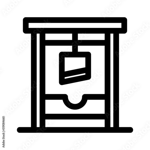 guillotine icon or logo isolated sign symbol vector illustration - high quality black style vector icons
