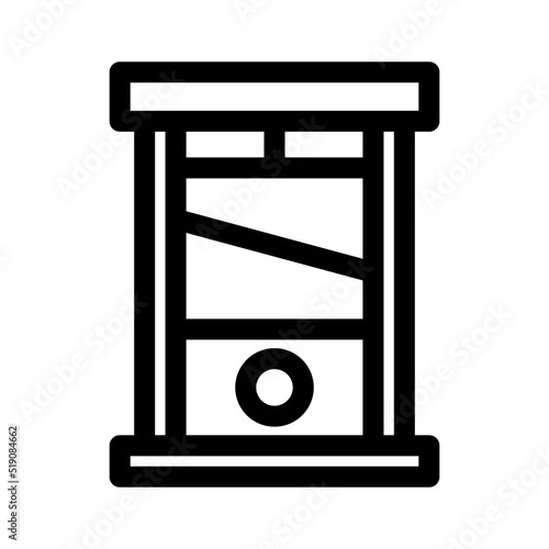 guillotine icon or logo isolated sign symbol vector illustration - high quality black style vector icons
