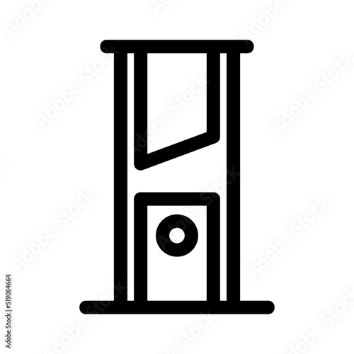 guillotine icon or logo isolated sign symbol vector illustration - high quality black style vector icons

