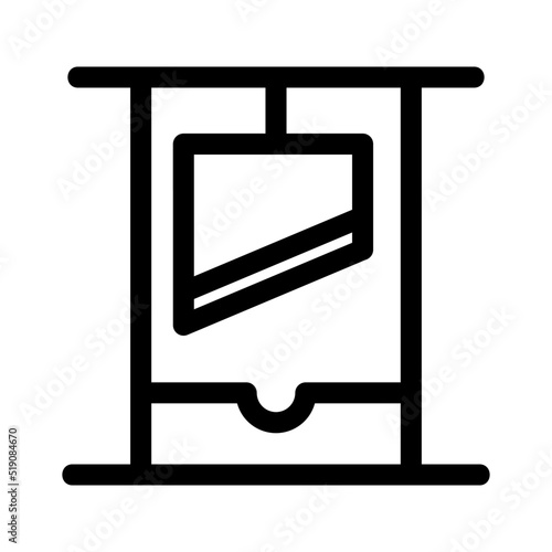 guillotine icon or logo isolated sign symbol vector illustration - high quality black style vector icons
