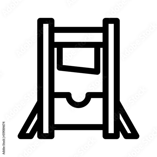guillotine icon or logo isolated sign symbol vector illustration - high quality black style vector icons
