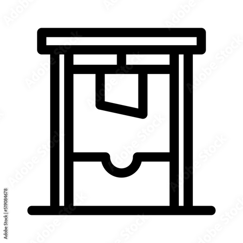 guillotine icon or logo isolated sign symbol vector illustration - high quality black style vector icons
