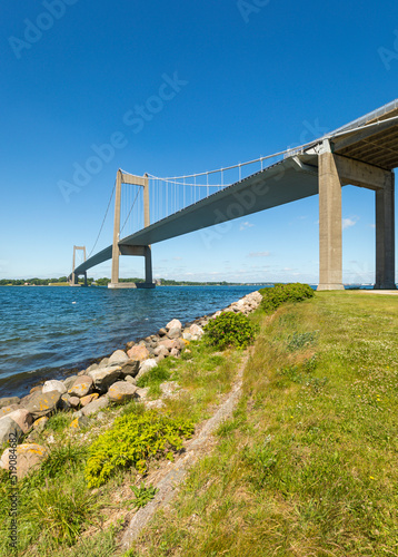 New Little Belt Bridge connecting Jutland and Funen at Middelfart, Denmark © eyewave