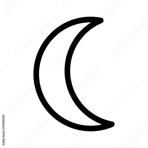 moon icon or logo isolated sign symbol vector illustration - high quality black style vector icons 
