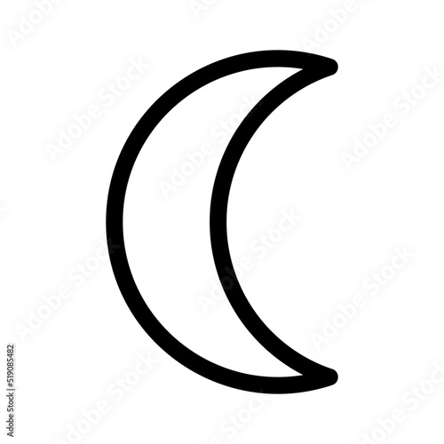 moon icon or logo isolated sign symbol vector illustration - high quality black style vector icons 