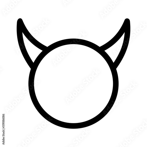Obraz na plátně satan icon or logo isolated sign symbol vector illustration - high quality black