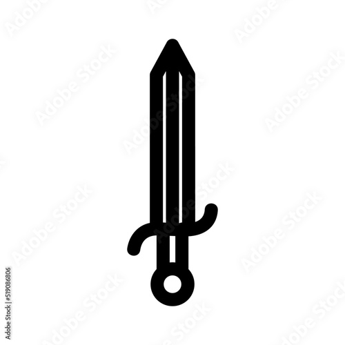 sword icon or logo isolated sign symbol vector illustration - high quality black style vector icons
