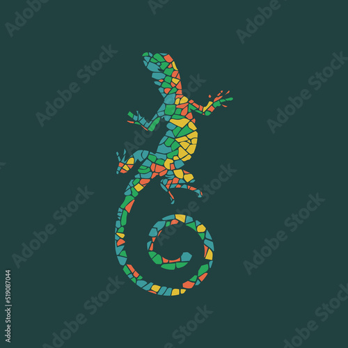 Lizard Colourful Design