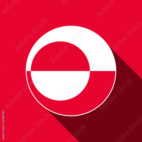 Country Greenland. Greenland flag. Vector illustration. Free Download Country Greenland. Greenland flag. Vector illustration. - GFXLoad