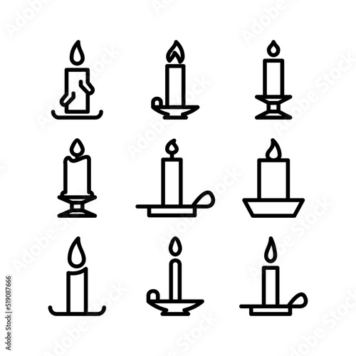 candle icon or logo isolated sign symbol vector illustration - high quality black style vector icons
