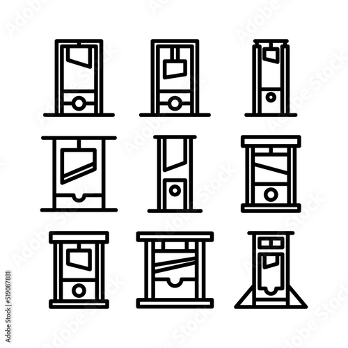 guillotine icon or logo isolated sign symbol vector illustration - high quality black style vector icons
