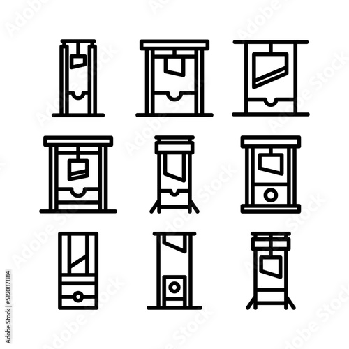 guillotine icon or logo isolated sign symbol vector illustration - high quality black style vector icons

