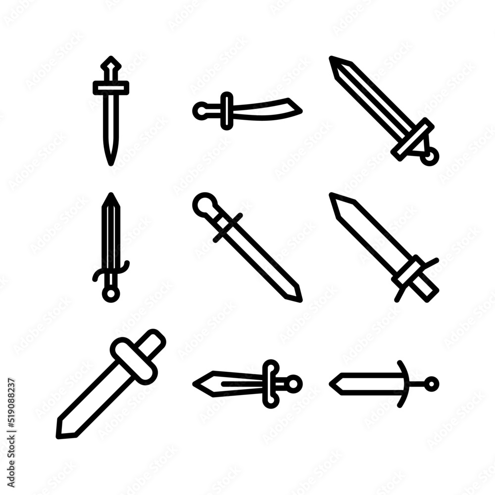 sword icon or logo isolated sign symbol vector illustration - high quality black style vector icons
sword icon or logo isolated sign symbol vector illustration - high quality black style vector icons