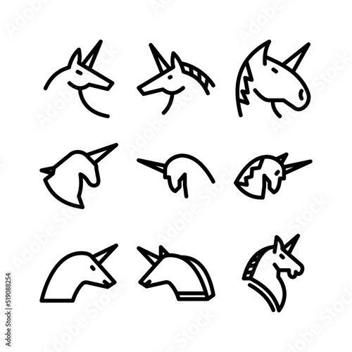 unicorn icon or logo isolated sign symbol vector illustration - high quality black style vector icons 