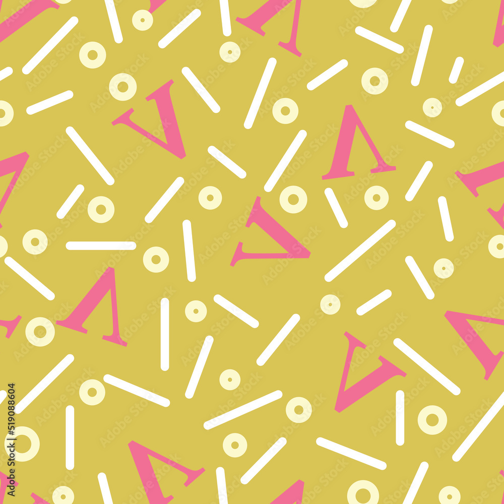 Alphabet V Letter Vector Seamless Pattern Alphabet V Letter Vector Seamless Pattern