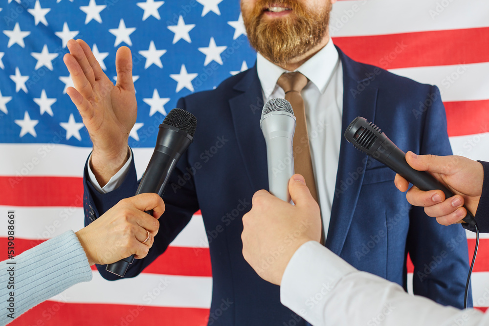 Politician Speaking To Crowd