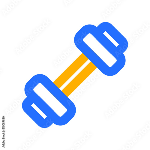 Weightlifting Icon with Outline Color