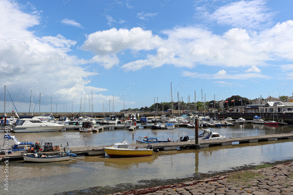 boats in the harbor