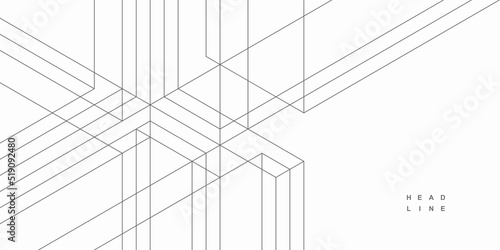 Abstract geometric technological background. Vector creative design. photo