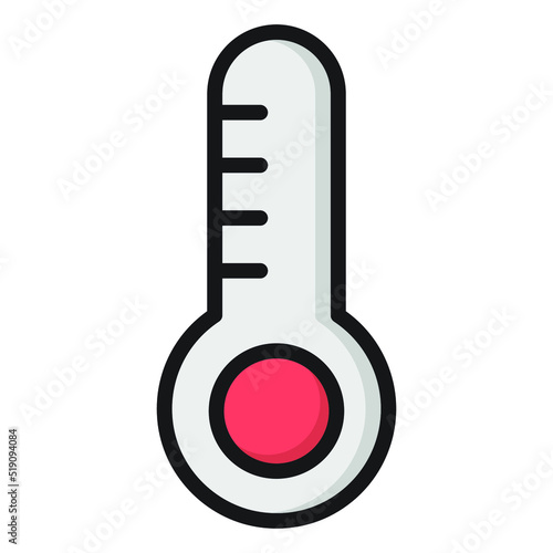 Thermometer Vector icon which is suitable for commercial work

