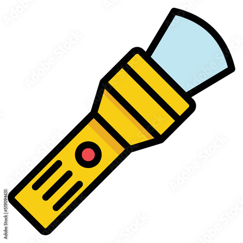 torch light Vector icon which is suitable for commercial work

