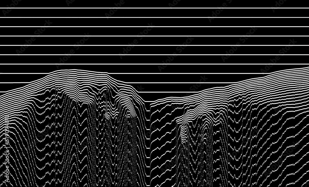 T-shirt Jack White Oscilloscope Vintage - Taille 2XL Noir, 100% Coton, Occasion Très Bon état