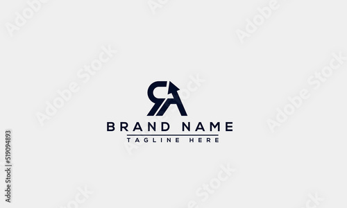 Logo design letter RA . Elegant modern. Vector template.