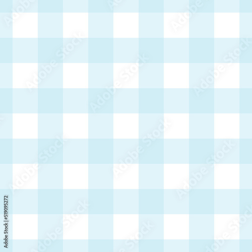 Vector checked seamless pattern with blue squares on white background. For wallpapers, decoration, fabric, kitchen textile and towel print, cover of cooking book, print, gift and wrapping paper.
